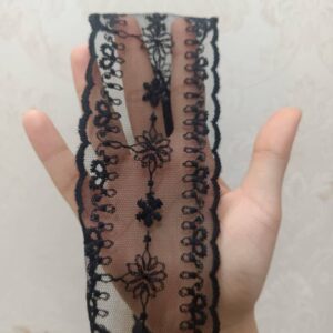 هد گیپور مجلسی گلدار مشکی
